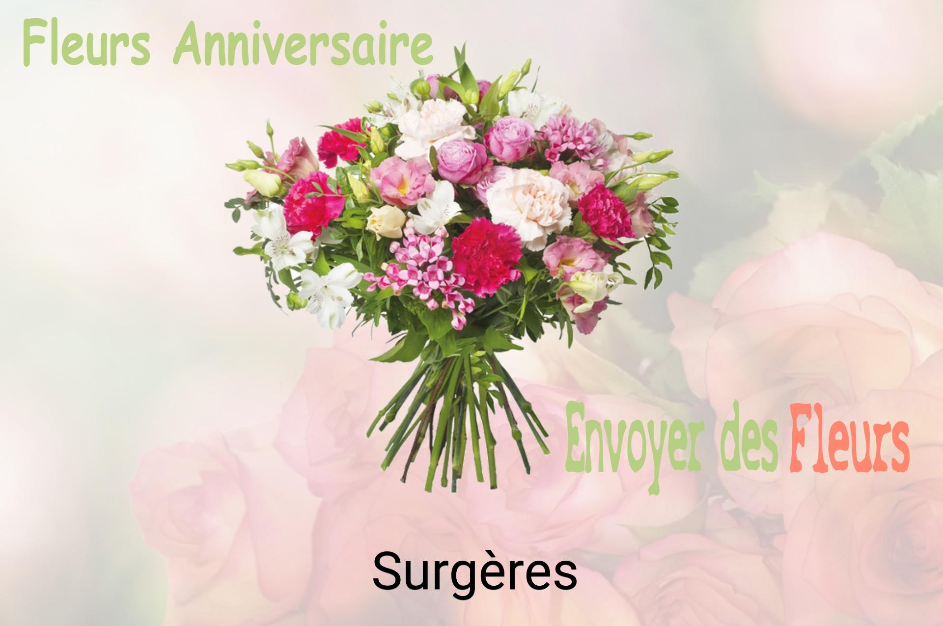 Bouquet de fleurs d’anniversaire livré à Surgères